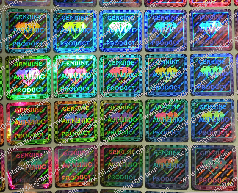 hologram sticker photo